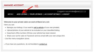 List a new car for sale with ManxCars.com